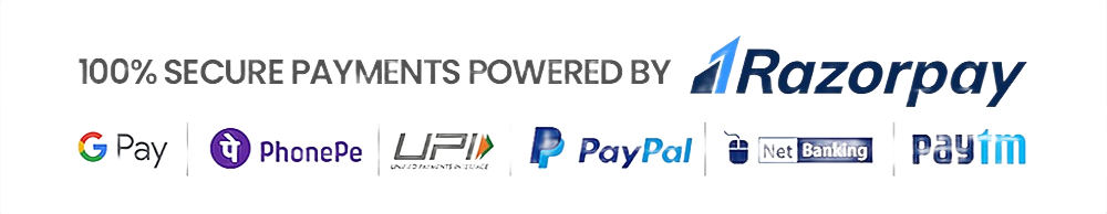 Secure payments powered by Razorpay